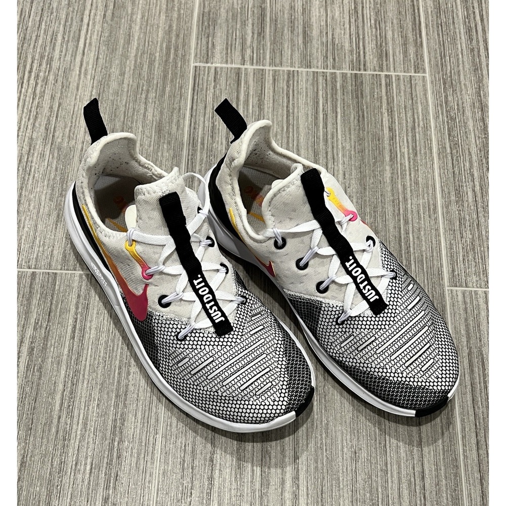 Nike Womens Free TR 8 Training Shoes Black White Fuchsia 942888-008 Size 8